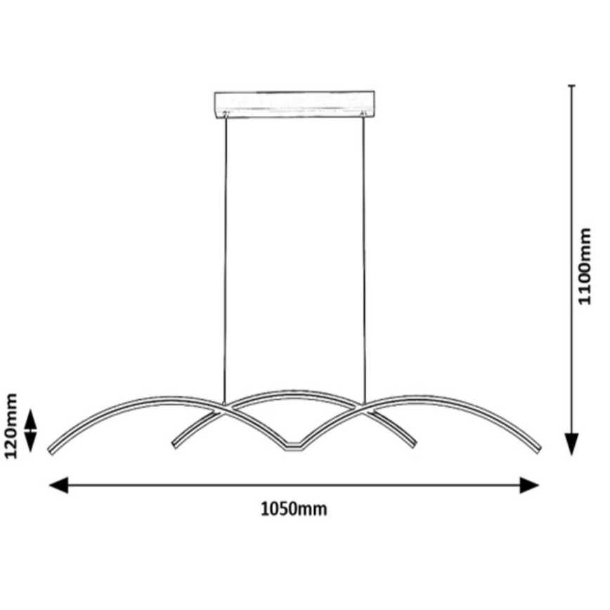 Rabalux - Lámpara LED colgante LED/40W/230V