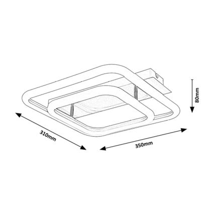 Rabalux - Lámpara de techo LED LED/33W/230V