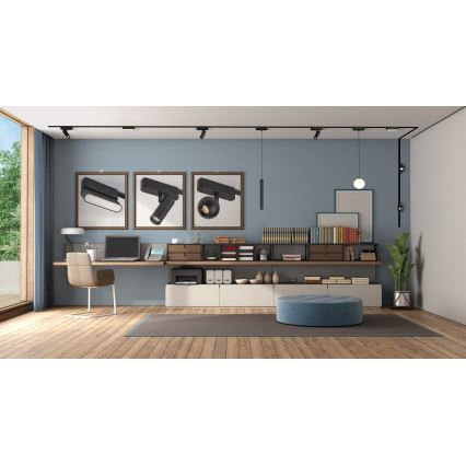Rabalux - LED Plafón regulable para sistema de raíles monofásico LED/6W/24V 2700-5500K Wi-Fi Tuya 11,5 cm negro