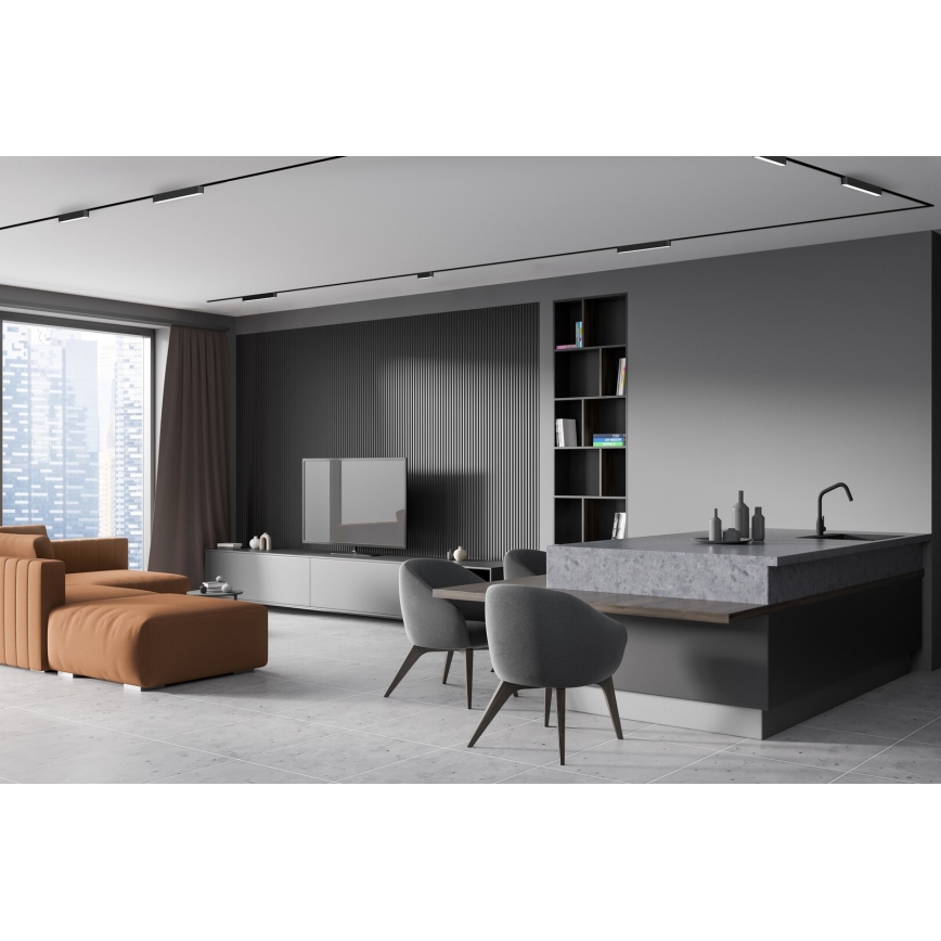 Rabalux - LED Plafón regulable para sistema de raíles monofásico LED/6W/24V 2700-5500K Wi-Fi Tuya 11,5 cm negro