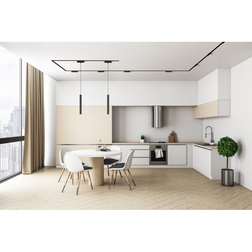 Rabalux - LED Plafón regulable para sistema de raíles monofásico LED/6W/24V 2700-5500K Wi-Fi Tuya 11,5 cm negro