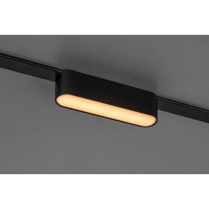 Rabalux - LED Plafón regulable para sistema de raíles monofásico LED/6W/24V 2700-5500K Wi-Fi Tuya 11,5 cm negro