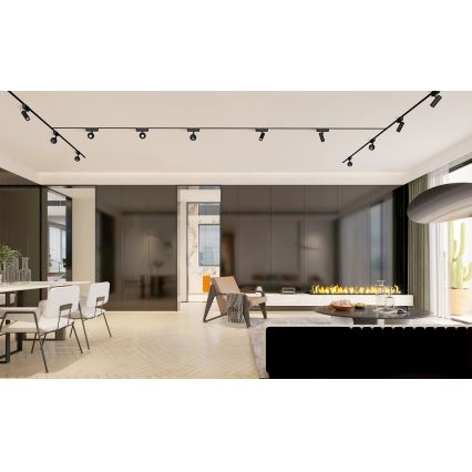 Rabalux - LED Foco regulable para sistema de raíles monofásico LED/9W/24V 2700-5500K Wi-Fi Tuya negro