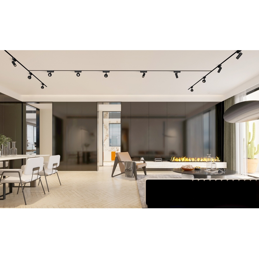 Rabalux - LED Foco regulable para sistema de raíles monofásico LED/9W/24V 2700-5500K Wi-Fi Tuya negro