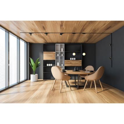 Rabalux - LED Plafón regulable para sistema de raíles monofásico LED/7W/24V 2700-5500K Wi-Fi Tuya 22 cm negro