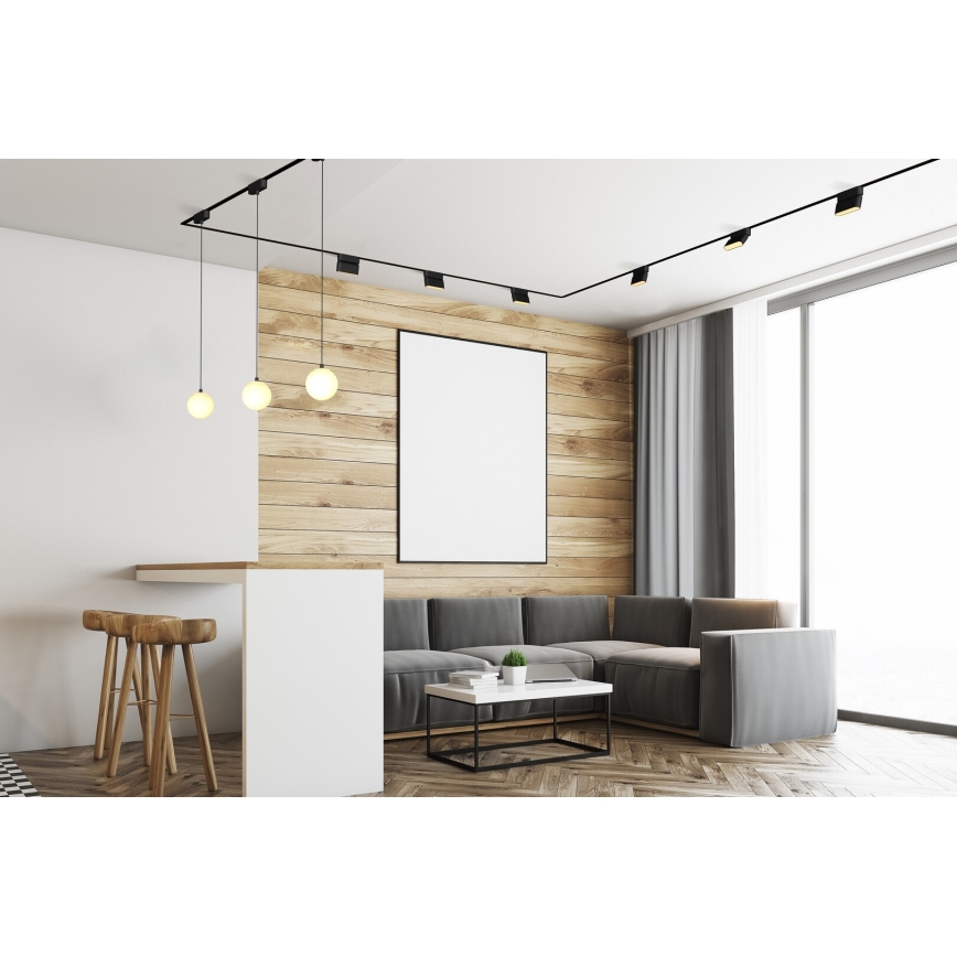 Rabalux - LED Plafón regulable para sistema de raíles monofásico LED/7W/24V 2700-5500K Wi-Fi Tuya 22 cm negro