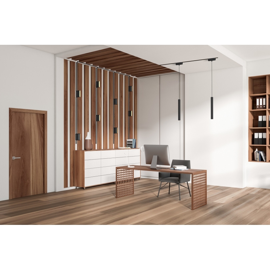 Rabalux - LED Plafón regulable para sistema de raíles monofásico LED/7W/24V 2700-5500K Wi-Fi Tuya 22 cm negro