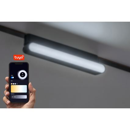 Rabalux - LED Plafón regulable para sistema de raíles monofásico LED/7W/24V 2700-5500K Wi-Fi Tuya 22 cm negro