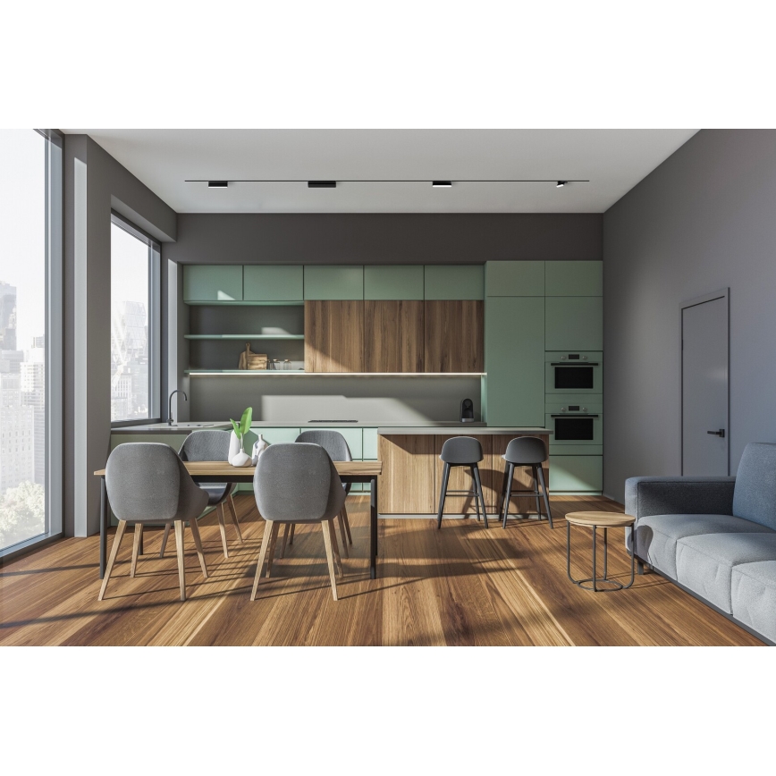 Rabalux - LED Plafón regulable para sistema de raíles monofásico LED/13W/24V 2700-5500K Wi-Fi Tuya 33 cm negro