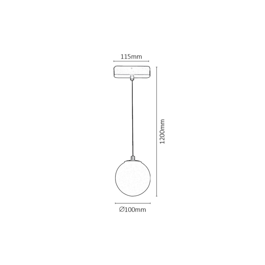 Rabalux - Lámpara de araña LED regulable para sistema de raíles monofásico LED/5W/24V 2700-5500K Wi-Fi Tuya negro