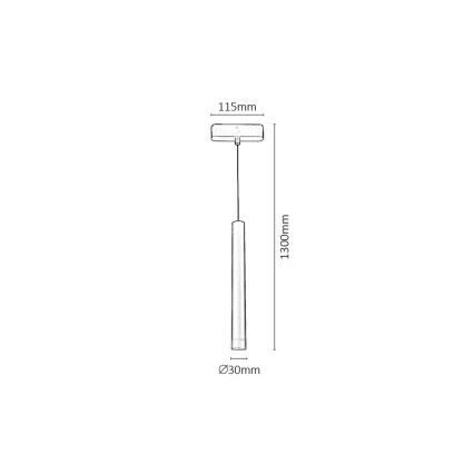 Rabalux - Lámpara de araña LED regulable para sistema de raíles monofásico LED/5W/24V 2700-5500K Wi-Fi Tuya negro