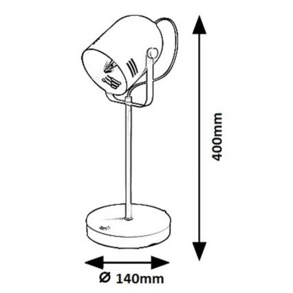 Rabalux 7015 - Lámpara de mesa MINUET 1xE14/15W/230V