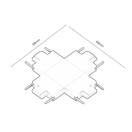 Rabalux - Conector para luces en sistema de rieles tipo +