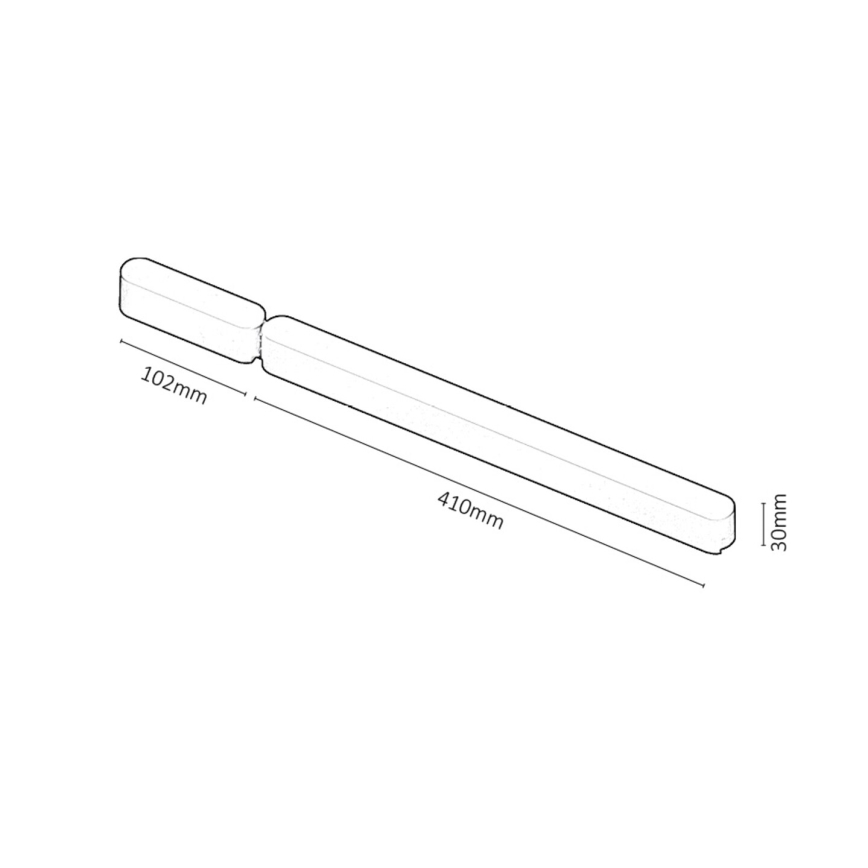 Rabalux - Fuente de alimentación para luces en sistema de riel 80W/230V Wi-Fi 10,2 + 41 cm negro