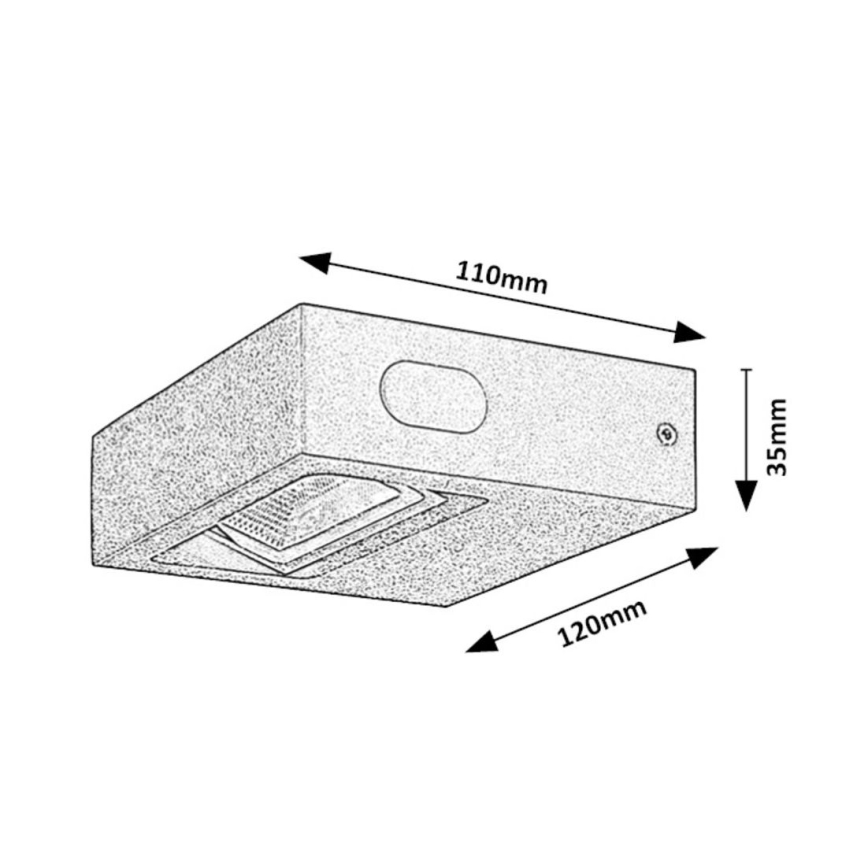 Rabalux - Aplique LED para exterior LED/7W/230V IP65