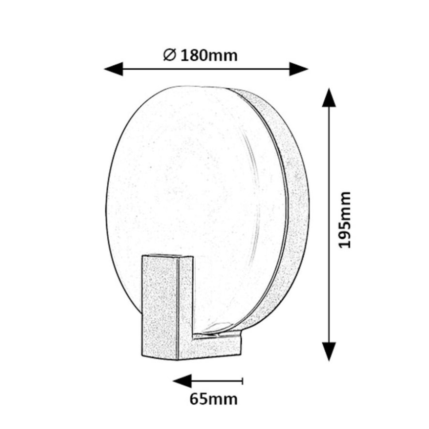 Rabalux - Aplique LED para exterior LED/10W/230V IP44