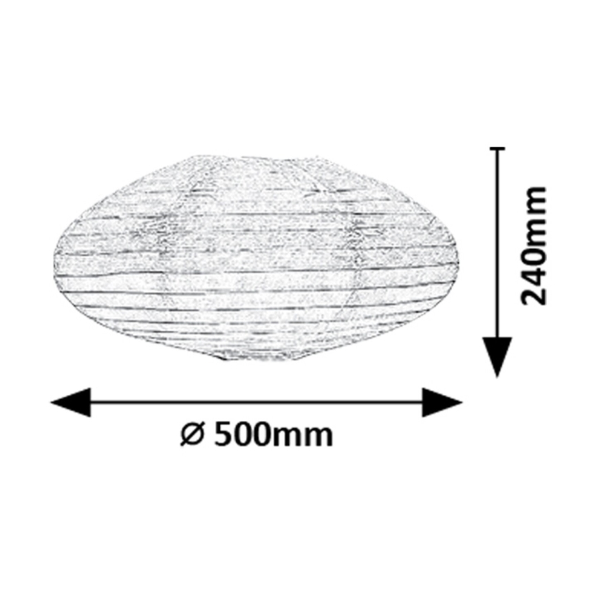 Rabalux - Pantalla para araña max. 40W diá. 50 cm blanco