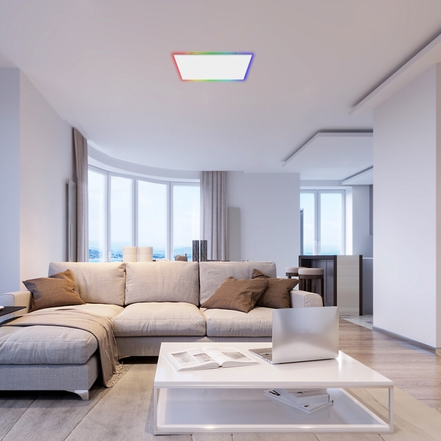 Rabalux - Plafón LED RGB regulable LED/18W/230V 3000-6500K 30x30 cm + control remoto