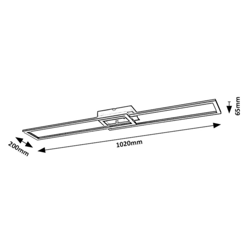Rabalux - Plafón LED regulable LED/38W/230V 3000-6500K Wi-Fi Tuya + control remoto