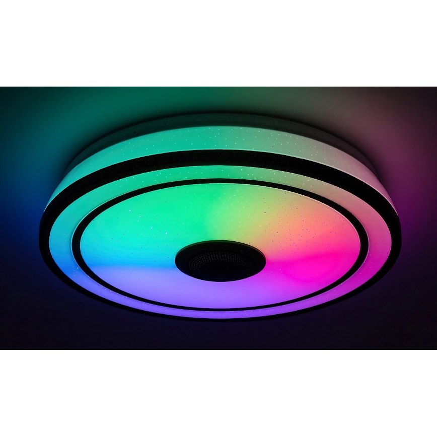 Rabalux - Plafón LED RGB regulable con altavoz LED/24W/230V 3000-6500K + control remoto