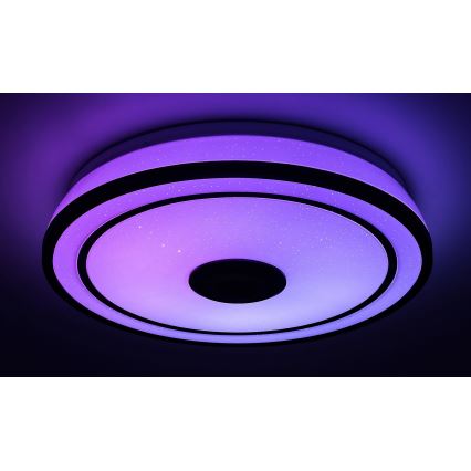 Rabalux - Plafón LED RGB regulable con altavoz LED/24W/230V 3000-6500K + control remoto