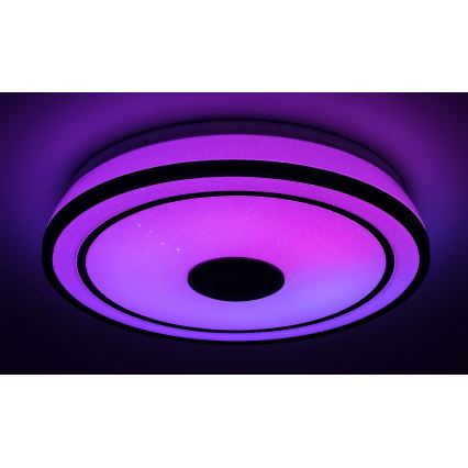 Rabalux - Plafón LED RGB regulable con altavoz LED/24W/230V 3000-6500K + control remoto