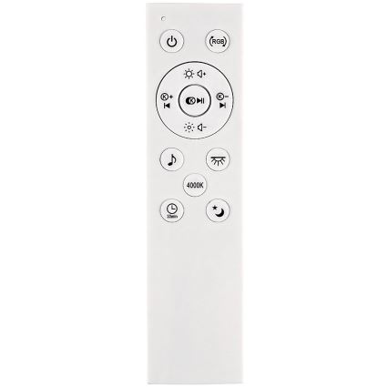 Rabalux - Plafón LED RGB regulable con altavoz LED/24W/230V 3000-6500K + control remoto