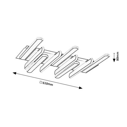 Rabalux - Plafón LED LED/46W/230V 3000/4000K