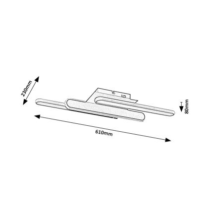 Rabalux - Plafón LED LED/18W/230V 3000/4000K