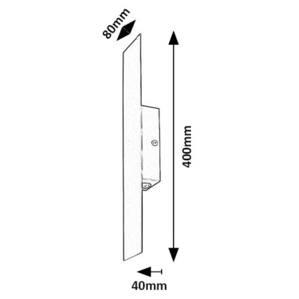 Rabalux - Aplique LED LED/6W/230V 3000K negro