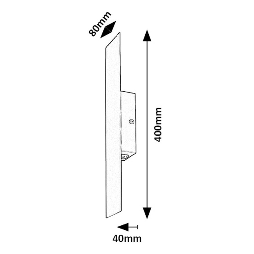 Rabalux - Aplique LED LED/6W/230V 3000K negro