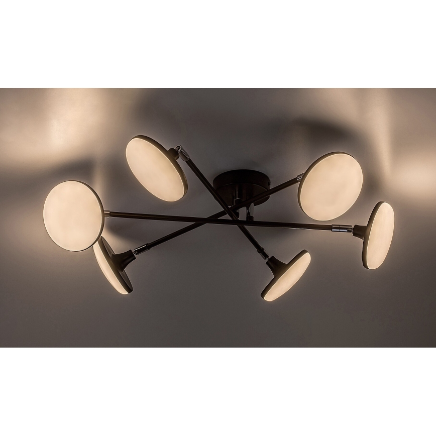 Rabalux - Lámpara de techo LED 6xLED/4W/230V 3000K negro