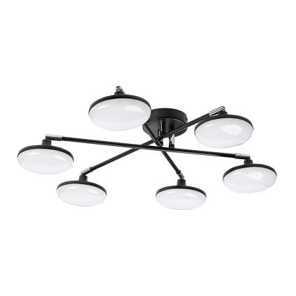 Rabalux - Lámpara de techo LED 6xLED/4W/230V 3000K negro