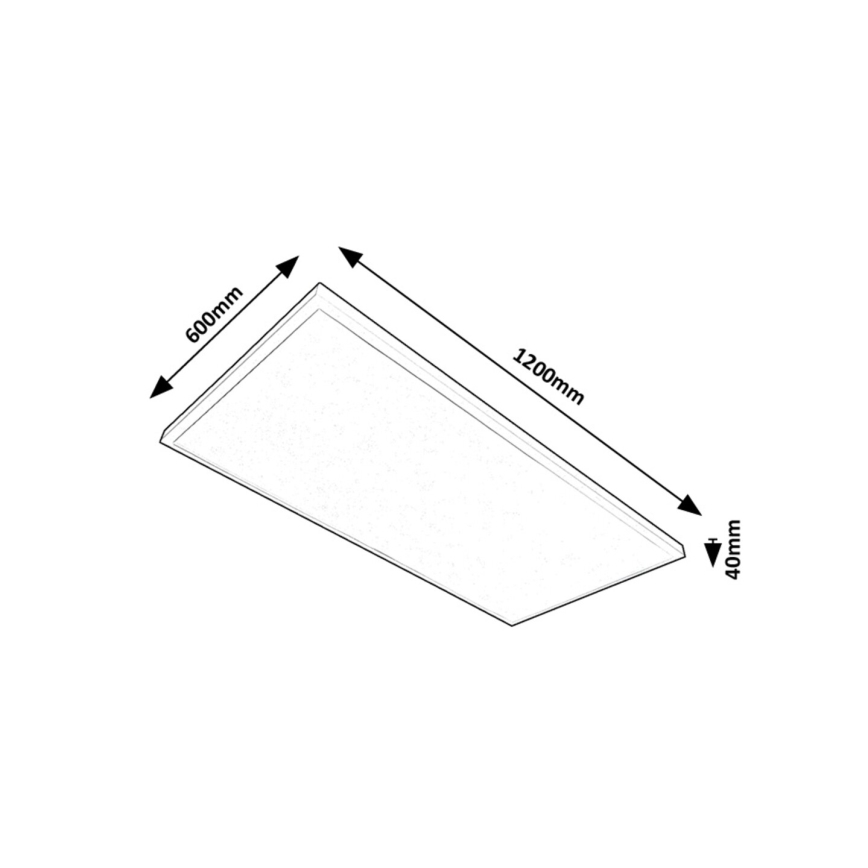Rabalux - Panel LED fijo LED/80W/230V 4000K 120x60 cm