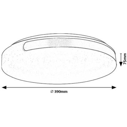 Rabalux - Plafón LED LED/24W/230V 4000K diá. 39 cm