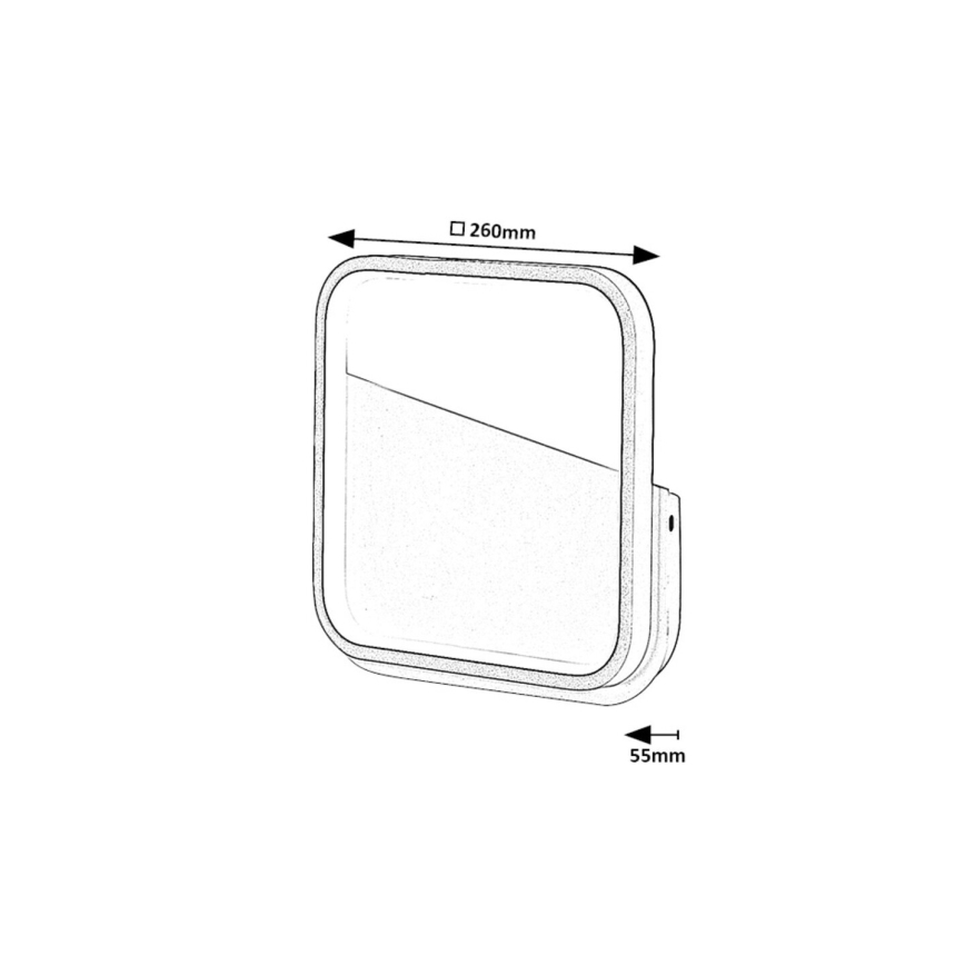 Rabalux - Aplique LED LED/13W/230V 4000K negro