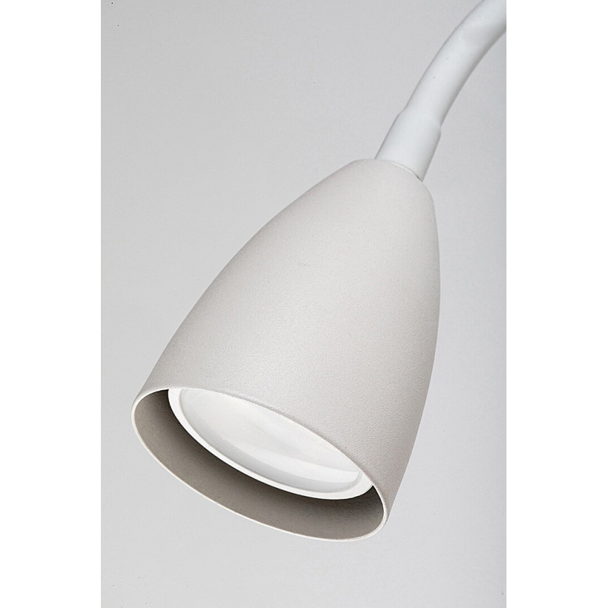 Rabalux - Aplique con estante y puerto USB 1xGU10/25W/230V blanco