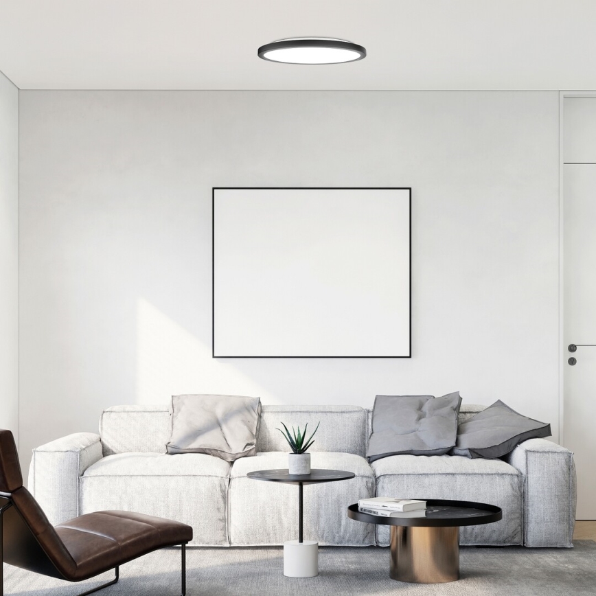 Rabalux - Plafón LED LED/24W/230V 3000/4000/6000K diá. 29 cm negro