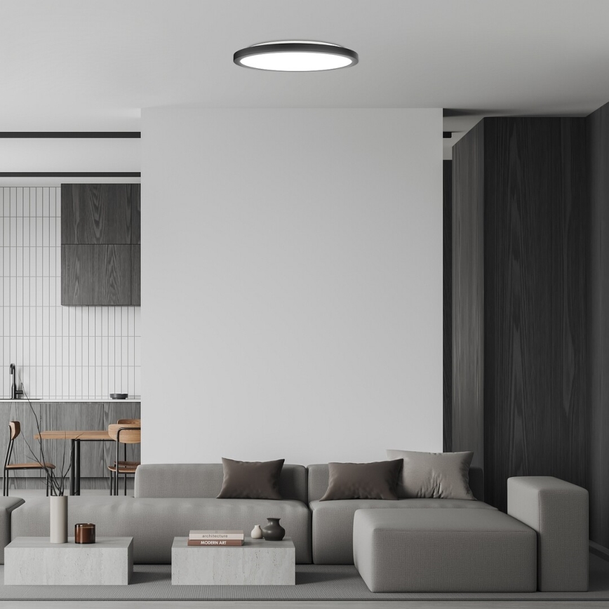 Rabalux - Plafón LED LED/36W/230V 3000/4000/6000K diá. 40 cm negro