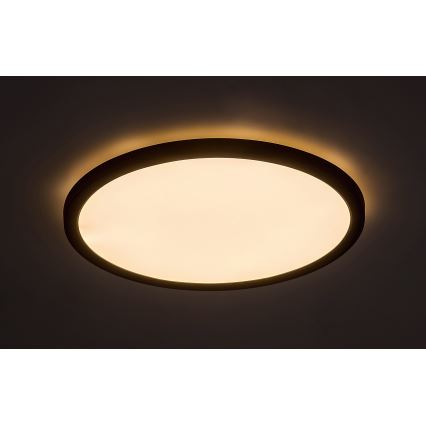 Rabalux - Plafón LED LED/36W/230V 3000/4000/6000K diá. 40 cm negro
