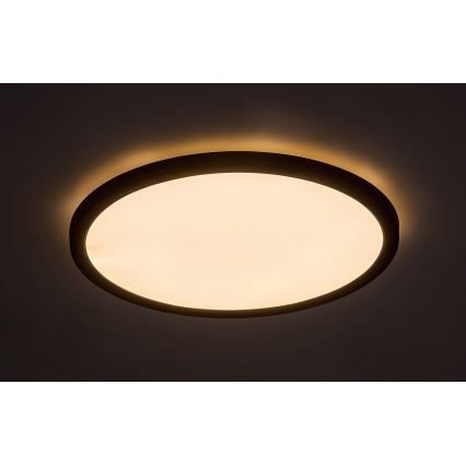 Rabalux - Plafón LED LED/36W/230V 3000/4000/6000K diá. 50 cm negro
