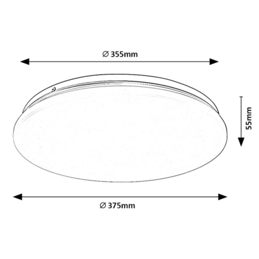 Rabalux - Plafón LED LED/24W/230V 3000K 37 cm