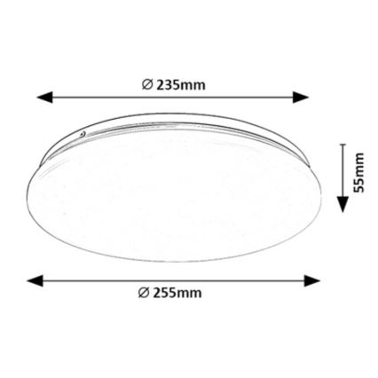 Rabalux - Plafón LED LED/12W/230V 4000K 25 cm