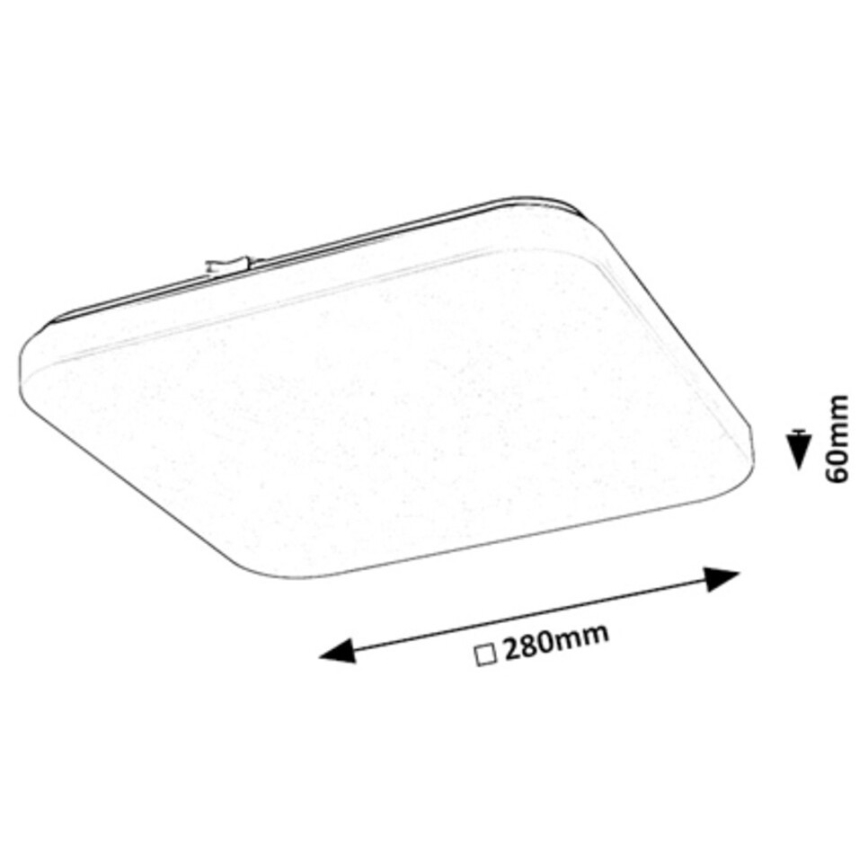Rabalux - Plafón LED LED/12W/230V 3000K 28x28 cm
