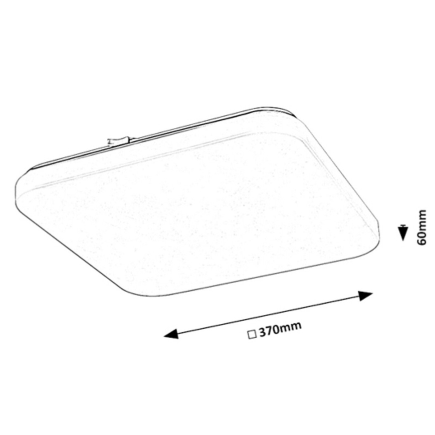 Rabalux - Plafón LED LED/24W/230V 3000K 37x37 cm