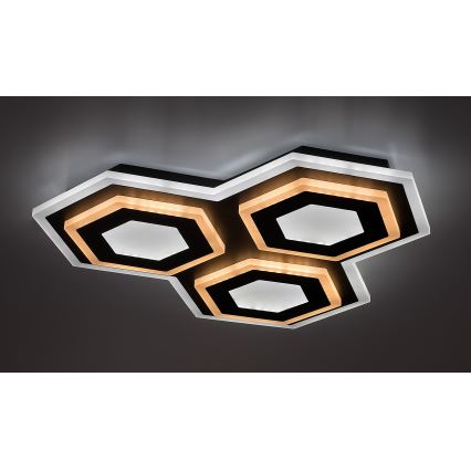 Rabalux - Plafón LED regulable LED/72W/230V 3000/6000K + control remoto