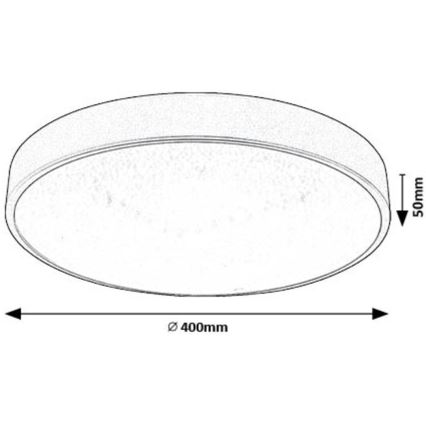 Rabalux - Plafón LED LED/24W/230V 4000K diá. 40 cm