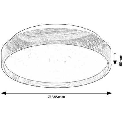 Rabalux - Plafón LED LED/24W/230V 3000K diá. 38 cm