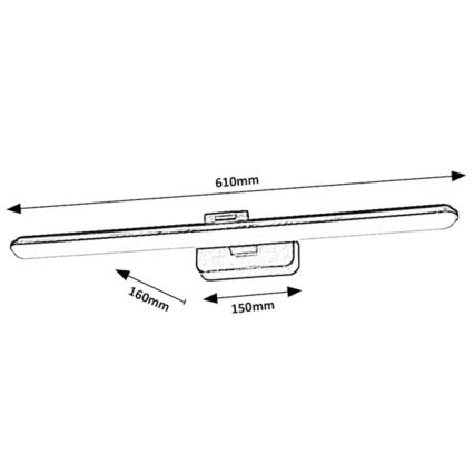 Rabalux - Lámpara LED de cuadro LED/15W/230V 4000K blanco