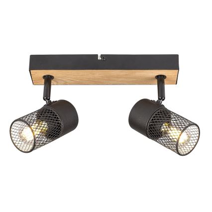 Rabalux - Foco 2xE14/40W/230V roble